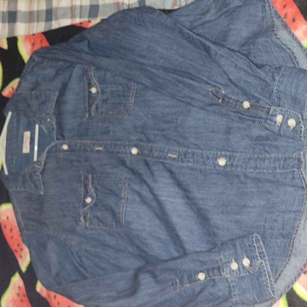 Blue jean shirt